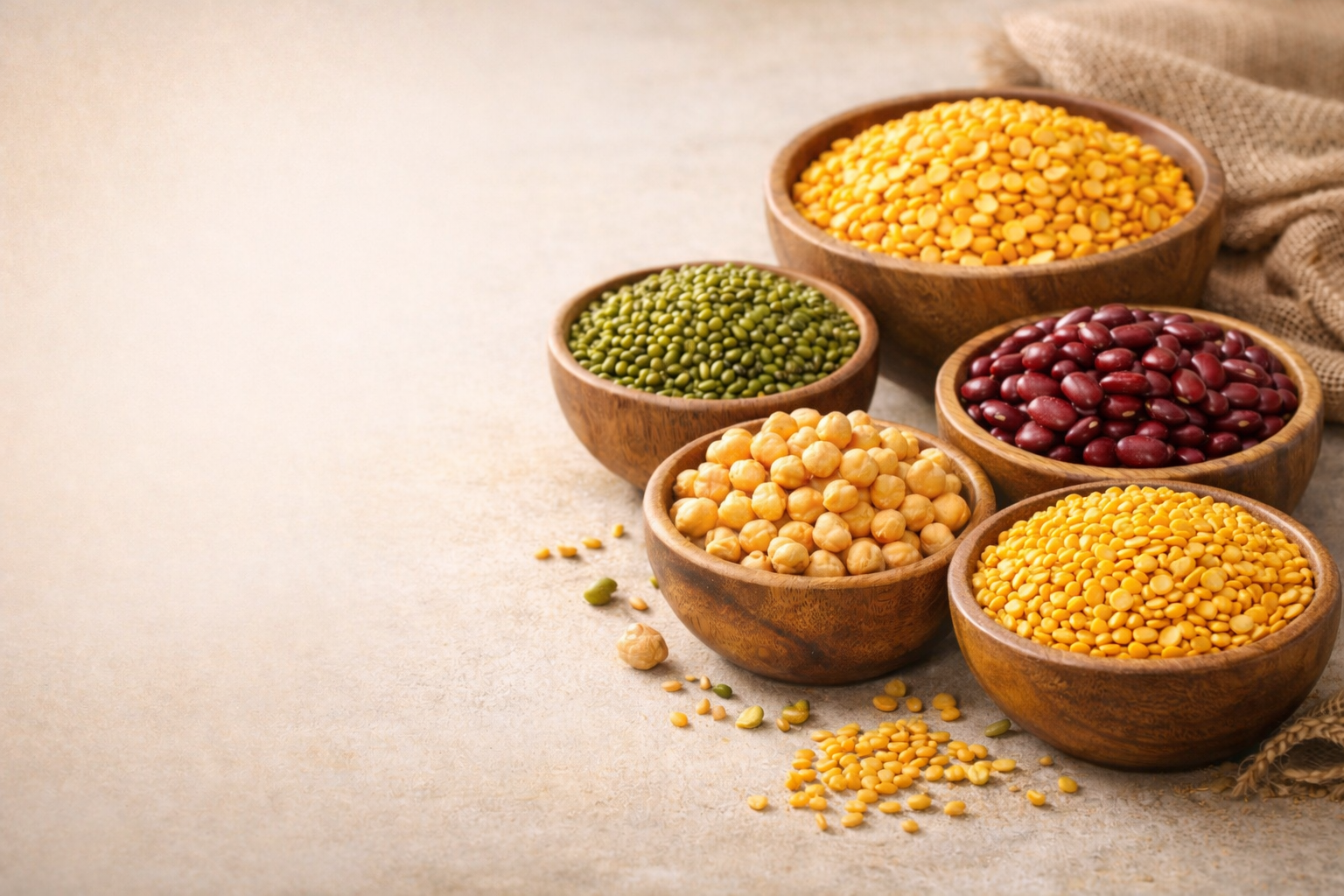 Warehouse with grain sacks